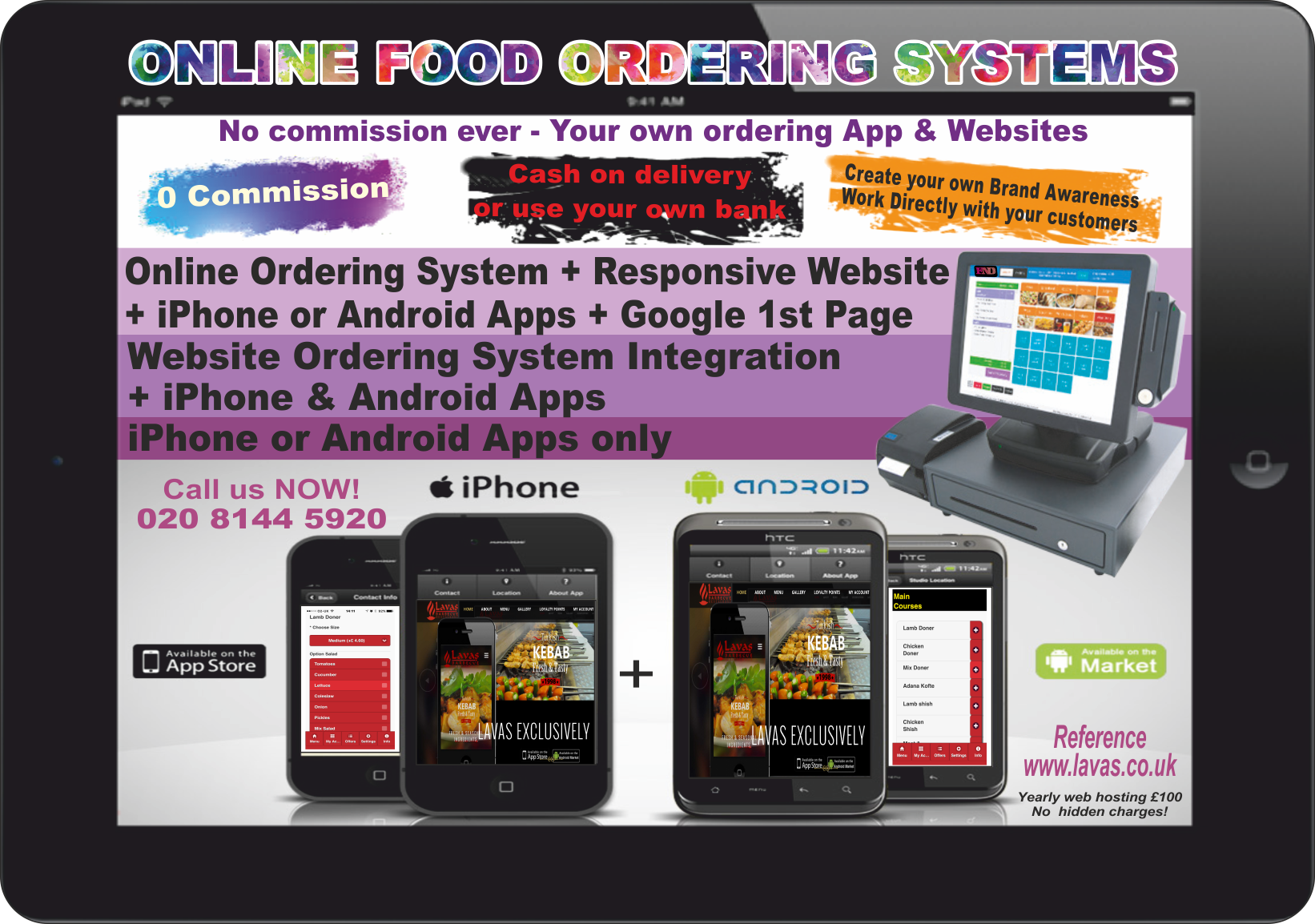 online food ordering system for take away and restaurants